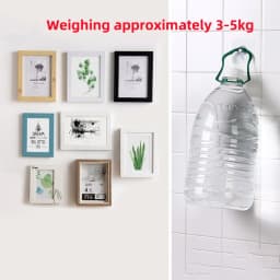 Self-Adhesive Hook Strong Adhesive Picture Frame Nails Hooks Transparent Seamless Wall Hangers Hanging Clock Wall Sticker Holder