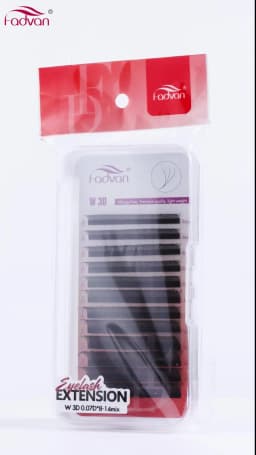 FADVAN M/L/L+/C/D Curl 3D/4D/5D W Shape Eyelash Extensions Waterproof Curling Natural Volume Lashes Soft Black False Eyelashes