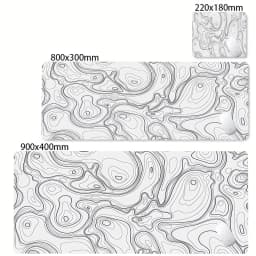 XXL Desk Mat Black And White Strata Liquid Mousepad Large Abstract Mouse Pad Gaming Deskmat With Lockedge Office Non-slip Carpet
