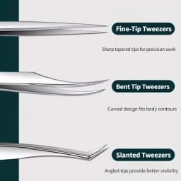 Stainless Steel Precision Pointed Tweezers, Beauty Makeup Eyebrow Pliers, Hair Removal , Accurate Pimple/Blackhead Extraction