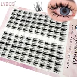 High-Capacity Individual Lashes 12/13/14mm Cluster Lashes Fluffy Natural Look DIY Eyelash Extension False Eyelashes Makeup