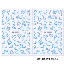 2pcs Sweet Element Nail Art Stickers Simple Flower Heart Cherry Strawberry Kawaii Decals Colorful Bow Butterfly Manicure Sliders