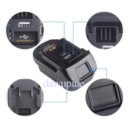 DM18M Converter Adapter For Milwaukee For M18 For Dewalt 20V Li-ion Battery For Makita 18V Power Tools USB Power Bank Charger