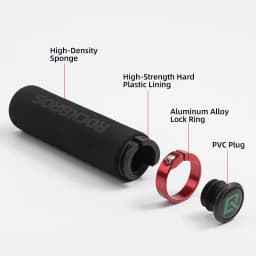 ROCKBROS Cycling Grips Anti-skid Shockproof Sponge Handlebar Grips MTB Road Bike Grips Ultraight Cycling Handlebars