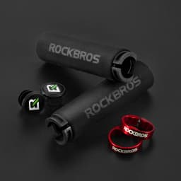 ROCKBROS Cycling Grips Anti-skid Shockproof Sponge Handlebar Grips MTB Road Bike Grips Ultraight Cycling Handlebars