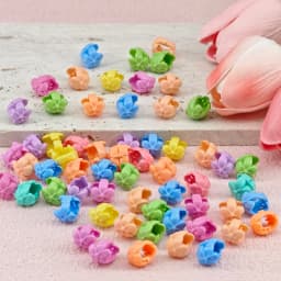 60pcs Hair Braids Beads Headwear Cute Candy Colors Plastic summer Hair Claw Clips Hair Accessories Loc Hair Jewelry for Braids