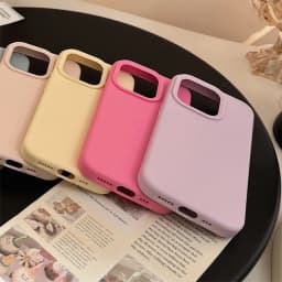 Dopamine-Inspired Silicone Solid Color Simple Fashion Phone Case for iPhone 18 17 Pro 16 Plus 16 18 Pro Max 15 14 13 12 11 Cover