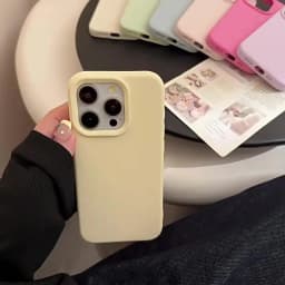 Dopamine-Inspired Silicone Solid Color Simple Fashion Phone Case for iPhone 18 17 Pro 16 Plus 16 18 Pro Max 15 14 13 12 11 Cover