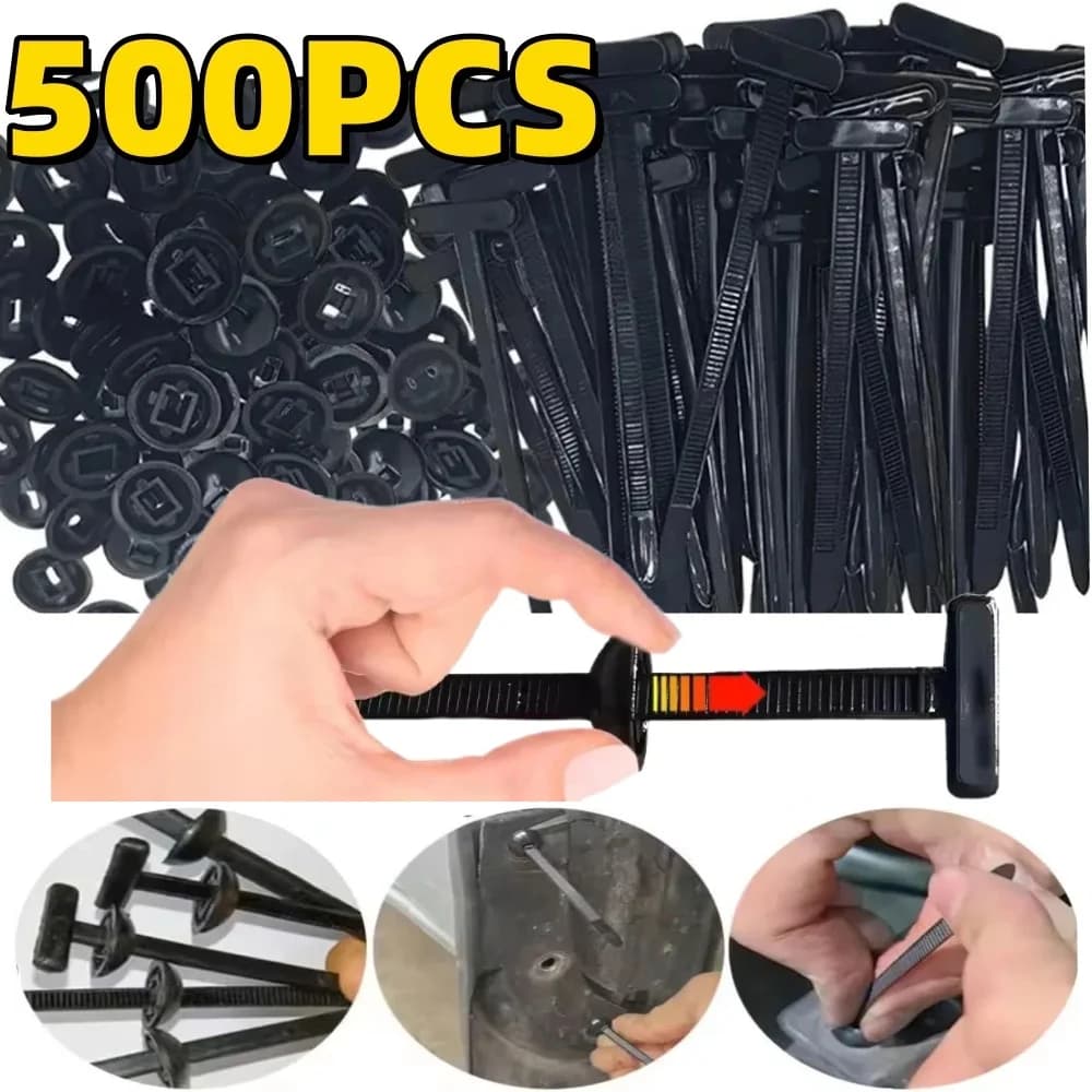 500PCS Nylon Cable Zip Self-Locking Heavy Duty Zip Ties Indoor & Outdoor General Purpose Cable Tie Buckles Releasable UV Resista