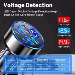 350W USB Car Charger PD QC3.0 USB C Car Phone Charger Type C Adapter for iPhone Samsung Huawei Xiaomi Quick Charge ﻿