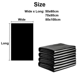 20/50/100PCS Thickened Black Large Capacity Garbage Bags Kitchen Hotel Cleaning Oversized Disposable Trash Bag
