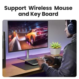 USB Bluetooth Adapter, Bluetooth 6.0 Dongle for PC Windows 11/10/8.1, Receiver & Transmitter for Keyboard/Mouse