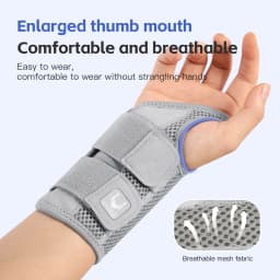 Wrist Brace for Carpal Tunnel Support Brace with Splints Hand Support for Arthritis Tendonitis Sprain Injuries Wrist Pain 1PC