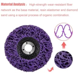 1PCS100/115/125mm Coral Disc Poly Strip Disc Diamond Grinding Wheel Flap Disc for Angle Grinder Paint Rust Removal Clean Abrasiv