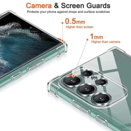 Shockproof Clear Silicone Soft Case For Samsung S25 S24 S23 S22 S21 Ultra plus note20 Galaxy S 23 22 21 FE + Phone Cases Cover