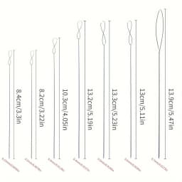 7pcs Stainless Steel Bead Needles Magical Fine Bead DIY Jewelry Making Tools Handicrafts Bead Accessories Sturdy Durable Flexib