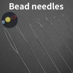 7pcs Stainless Steel Bead Needles Magical Fine Bead DIY Jewelry Making Tools Handicrafts Bead Accessories Sturdy Durable Flexib