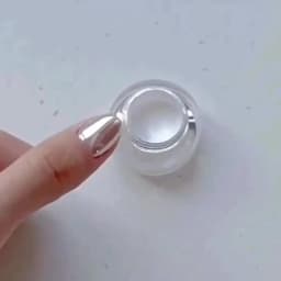 0.2g/1Jar Moonlight White Nail Powder Aurora Magic Mirror Chrome Pigment Duts High-Gloss Pearl Rubbing Powder for Nail Art Salon