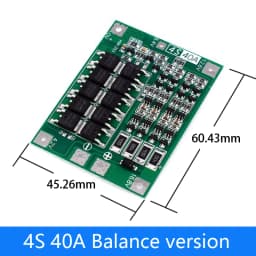 2S 3S 4S Li-ion Lithium Battery 18650 Charger Protection Board BMS 20A 25A 40A 60A Enhance Balance with Balance For Drill Motor