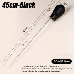 Lengthen Pipettes Cleaner Simple Cleaning Tool for Aquarium Water Changer Aquarium Siphon Fish Tank Vacuum Cleaner 29cm 45cm