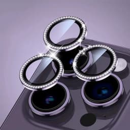 Bling Glitter Diamond Camera Lens Protector Case For iPhone 18 17 16 15 14 13 12 11Pro Max Plus Ultra Fold Sreen Protectors Film