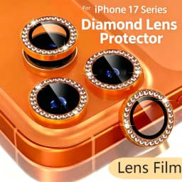 Bling Glitter Diamond Camera Lens Protector Case For iPhone 18 17 16 15 14 13 12 11Pro Max Plus Ultra Fold Sreen Protectors Film