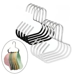 5pcs Baseball Cap Hat Rack Organizer Stainless Steel Hat Hanger Hanging Cap Holder Non-Slip Wall Mount Hook Organizer for Caps