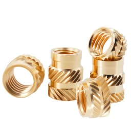 M2 M3 M4 M5 M6 M8 Brass Heat Insert Nut Double Twill Knurled Hot Melt Injection Embed Thread Inserts Nuts For 3d Printer Plastic