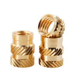 M2 M3 M4 M5 M6 M8 Brass Heat Insert Nut Double Twill Knurled Hot Melt Injection Embed Thread Inserts Nuts For 3d Printer Plastic