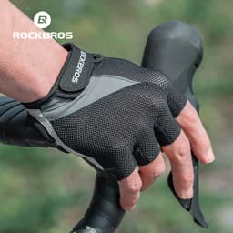 ROCKBROS Half Finger Bike Gloves MTB Road Spring Summer Breathable Shorts Bicycle Gloves Men Women Gel Padded Cycling Gloves