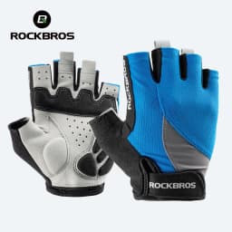 ROCKBROS Half Finger Bike Gloves MTB Road Spring Summer Breathable Shorts Bicycle Gloves Men Women Gel Padded Cycling Gloves