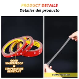iLMH Extra Strong Double Sided Tape Adhesive Car Special Tear Off Without Leaving Traces High Viscosity Mounting Fixing Sticky