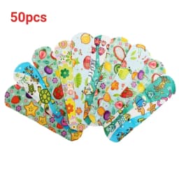 100Pcs Cute Cartoon Animal Waterproof Adhesive Bandages for Kids, Flexible Breathable Daily Use Minor Scrapes Cover Strips