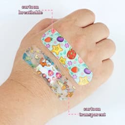 100Pcs Cute Cartoon Animal Waterproof Adhesive Bandages for Kids, Flexible Breathable Daily Use Minor Scrapes Cover Strips