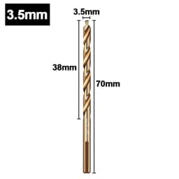 M35 Step Twist Drill, Cobalt Content Straight Shank Drill (3-13mm), For Iron, Stainless Steel, Steel Drilling