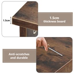 L-Computer Desk Corner with Large Storage Space Study Desk Laptop Table for Home Office