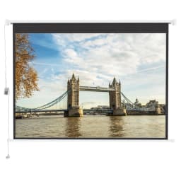 100 Inch Electric Projector Screen Matte White HD for School Home Cinema