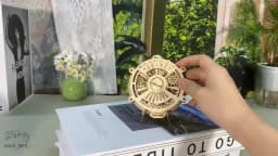 3D Wooden Puzzle Perpetual Calendar Mechanical Gears Toy Building Set Brain Teaser Games Engineering Toys Model Kits Handmade