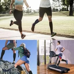 5Pair Sports Copper Compression Socks Anti Varicose Veins for Women and Men Calf Support Socks for Running Nurses Flight Travel