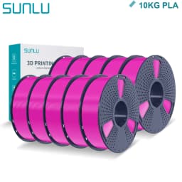 SUNLU PLA 3D Filament 1.75mm 10 Rolls 1KG Neatly Wound with Reuseable Spool 3D Printer PLA Filaments for Most FDM 3D Printers
