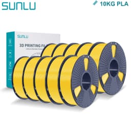 SUNLU PLA 3D Filament 1.75mm 10 Rolls 1KG Neatly Wound with Reuseable Spool 3D Printer PLA Filaments for Most FDM 3D Printers