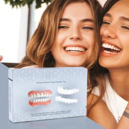 Denture Set False Teeth Top And Bottom Denture Solution Realistic False Teeth Professional Temporary Teeth Kit For Lovers