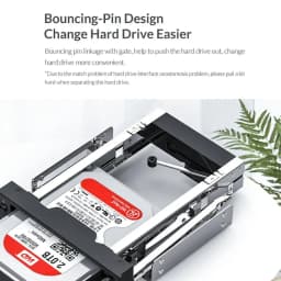 ORICO 2.5 SATA MSATA NGFF Hard Drive Caddy Standard 2.5 to 3.5'' Hard Drive Caddy SATA 3.0 Adapter Internal Drive Bay Tool Free