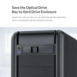 ORICO 2.5 SATA MSATA NGFF Hard Drive Caddy Standard 2.5 to 3.5'' Hard Drive Caddy SATA 3.0 Adapter Internal Drive Bay Tool Free