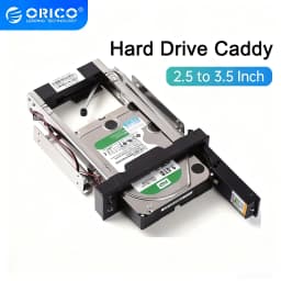 ORICO 2.5 SATA MSATA NGFF Hard Drive Caddy Standard 2.5 to 3.5'' Hard Drive Caddy SATA 3.0 Adapter Internal Drive Bay Tool Free
