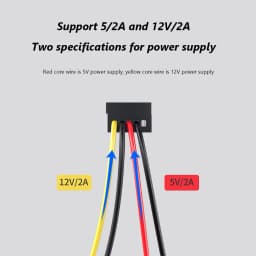DIY Power Connectors Hard Drive 1 to 5 SATA Power Cable Adapter Splitter Cables Hard Drive Power Supply Cord