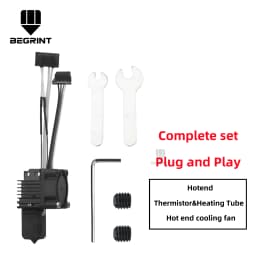 For Bambu Lab X1C P1P P1S Complete Hotend Print Head with Fan Thermistor Ceramic Heater 0.4mm Hardened steel nozzle For Bambulab