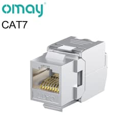 RJ45 Keystone Jack Module CAT8 Cat7 CAT6A Tool-Less STP Shielded Self-Locking CAT6 CAT5E Zinc Alloy Network Coupler Adapter