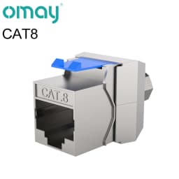 RJ45 Keystone Jack Module CAT8 Cat7 CAT6A Tool-Less STP Shielded Self-Locking CAT6 CAT5E Zinc Alloy Network Coupler Adapter