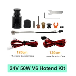 E3D V6 Hotend 24V 50W Ceramic Heating Core Print Head For Voron 2.4 Prusa DDB Extruder Ender 3 CR10 MK3S 3D Printer J-head